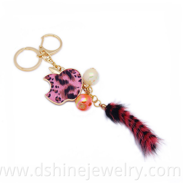 Fox Fur Tail Keychain